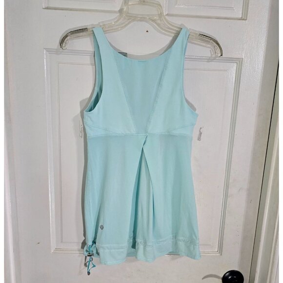 Lululemon Run Ta Ta Topper Drawstring Tank Size 6 Light Soft Blue Women's - Picture 7 of 10